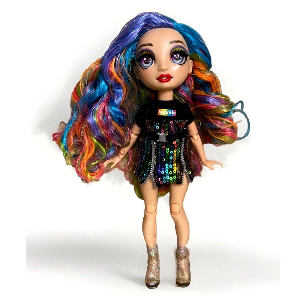 MGA Rainbow High Amaya Raine‎ Series 2 Sparkle Rainbow Blue Hair Dressed